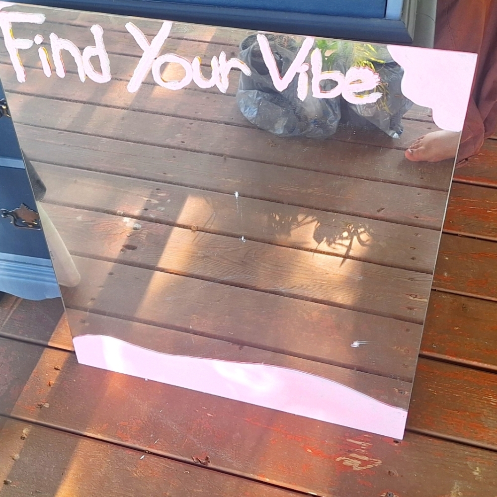 Hand painted mirror